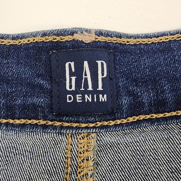 GAP Women's Distressed True Skinny Denim Blue Jeans Size 4/27 - Picture 6 of 8